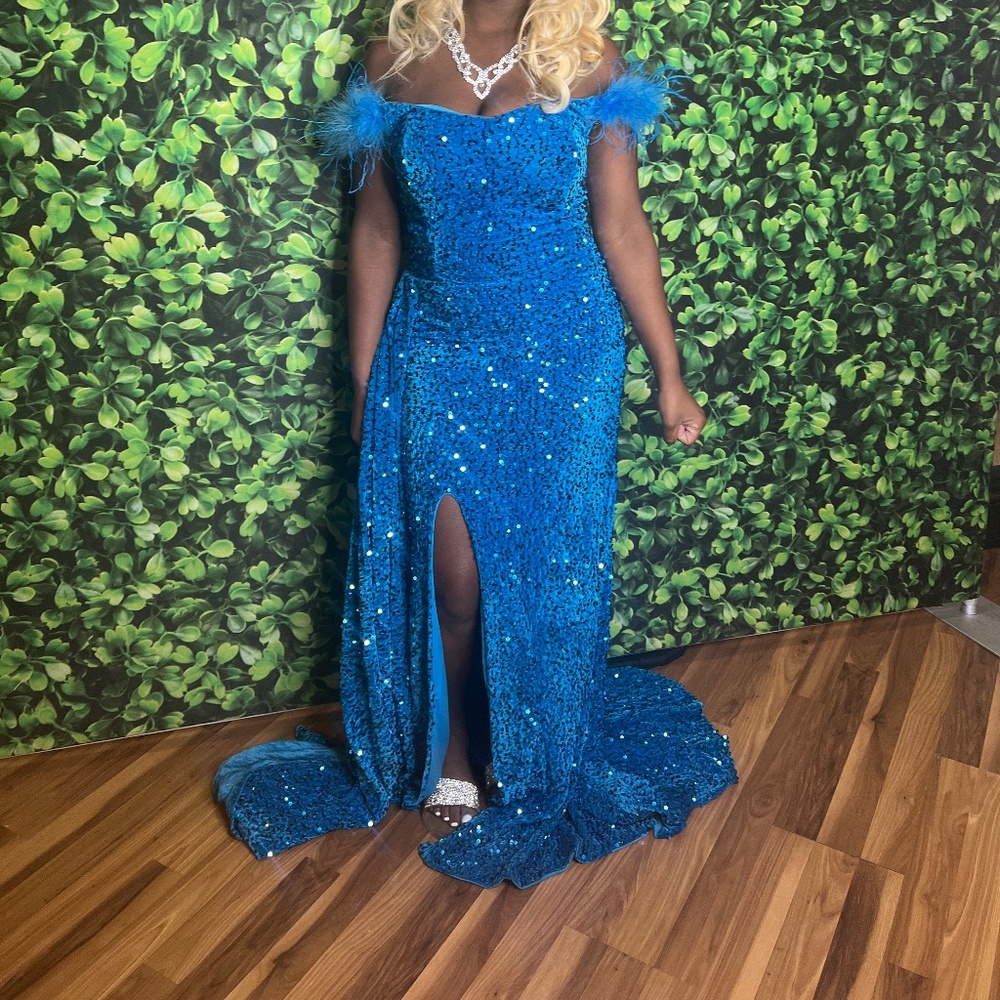 Sequin Mermaid Prom Dress Sparkly Off The Shoulder